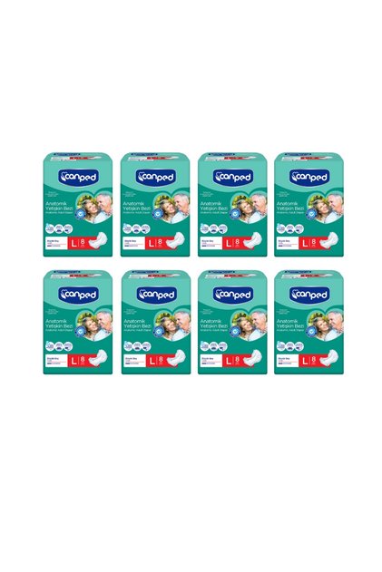Anatomical Patient Diapers Large Size (L) 8 Pack of 8 Pack 64 Pieces
