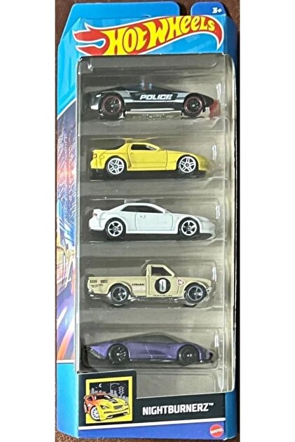 Mattel Nightburnerz - Hot Wheels 5'li Araba Seti - Hfv93 - Fiyatı