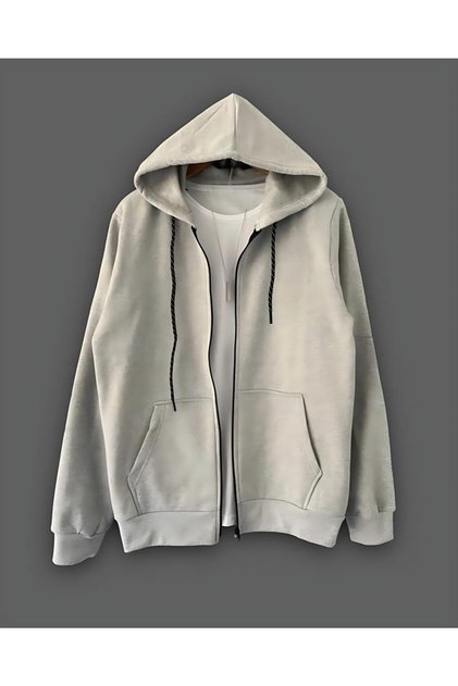 Zippered Gray Jacket Zippered