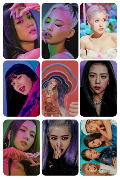Black Pink 3 No -kpop- 9 Piece Photocard Set