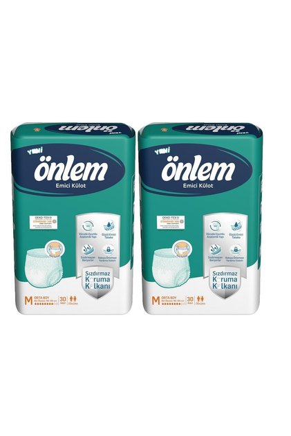 Yetişkin Emici Külot Bezi Orta Boy ( Medium ) 30 Adet X 2 Adet