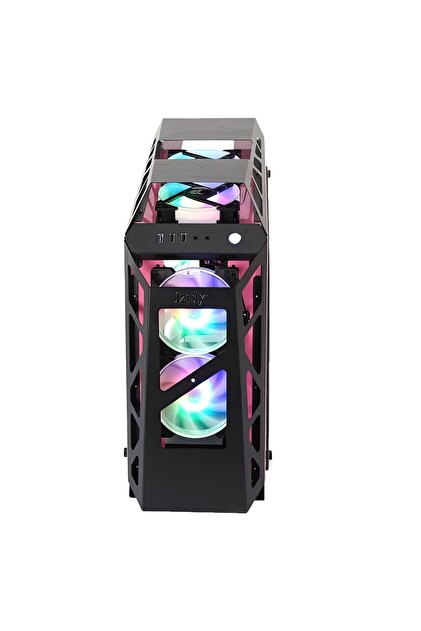 IZOLY Argb Cyberpunk Ax9 Pink 5x12cm Full Glass Gaming Kasa