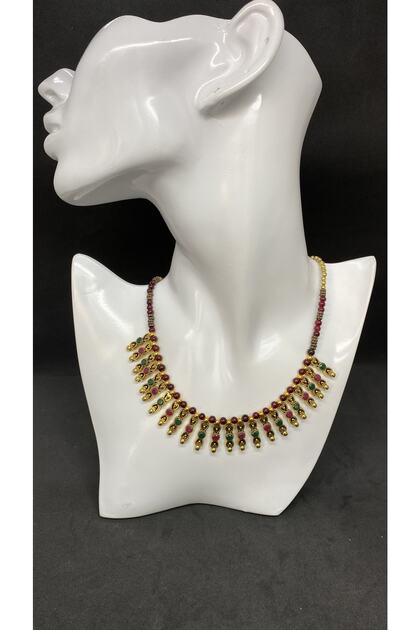 Handmade Crystal Beaded Ethnic Women's Necklace