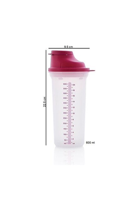 Tupperware Şek Şek 600 Ml Pembe Çırpıcı Karıştırıcı Shaker