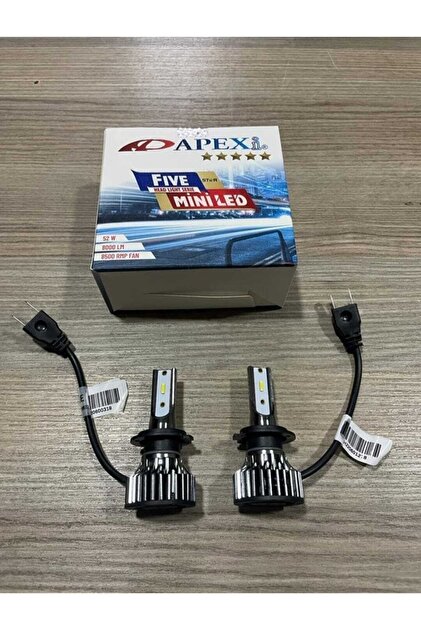 Apexi Fıve Star H7 Led Xenon Mını Led 12 Volt Şimşek Etkili