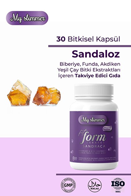myslimmer Sandaloz Ekstraktlı Form Kapsül 30 Adet Detoks