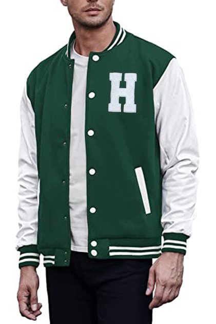 Unisex Embroidered College Jacket