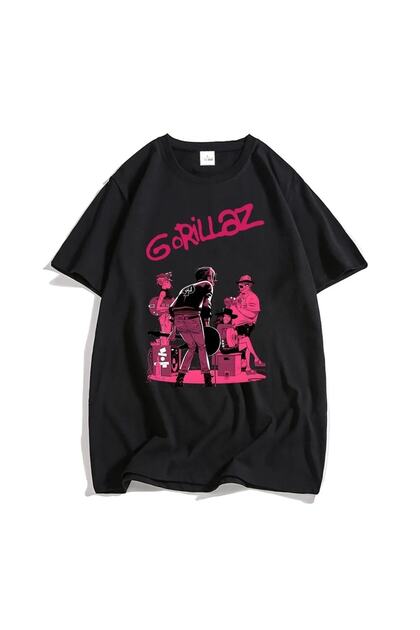 GALASHOP Gorillaz T Shirt Ingiltere Rock Grubu Gorillazs Tshirt