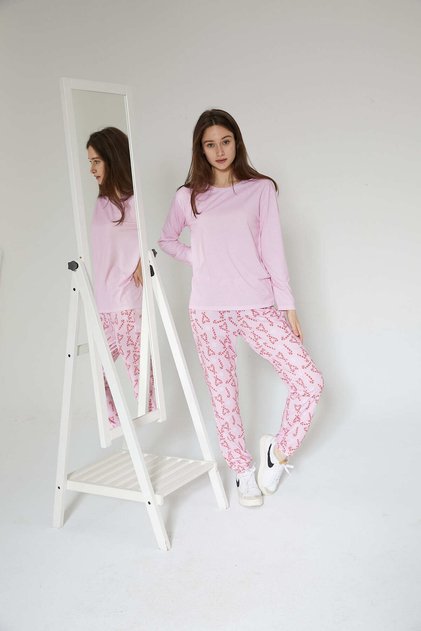 Anne Kız Pijama Alt-üst Takımı Kız Bery