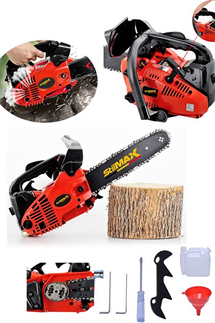 赤松30cm stilmax 52cc Portatif Mini Benzinli Testere 30cm 13000rpm 1500w