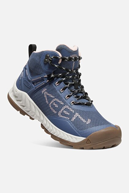 か Keen Nxis Evo Mid Wp W-vintage Indigo/harbor - Su Geçirmez Kadın