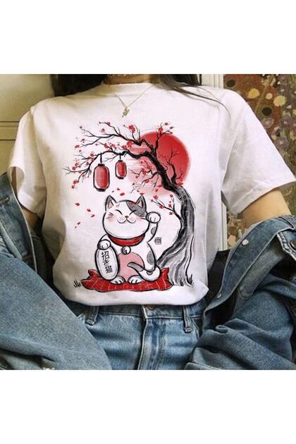 GALASHOP Moda Grafik Japon Tarzı Tişört Model137 - Fiyatı, Yorumları
