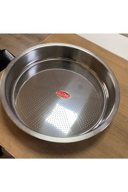 Krom Delikli Leğen ve Süzek 36 cm, dayanıklı ve kullanışlı mutfak gereci