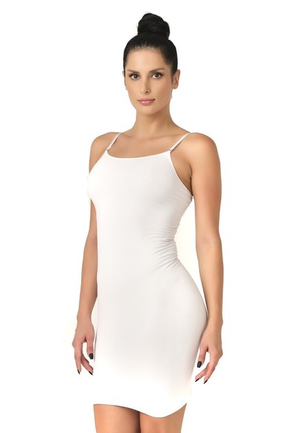 Seamless Strappy Petticoat Corset 5050 White