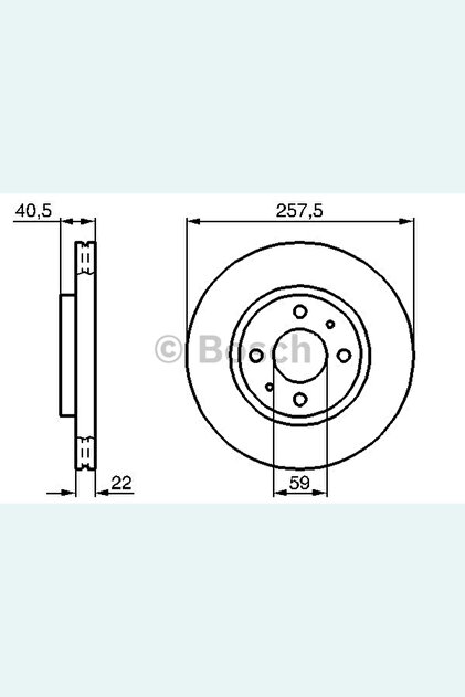 Bosch 0986478639 Ön Fren Disk Tk Doblo-fiorino-bipper-nemo-linea
