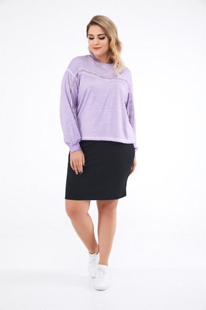 Women's Front Rivet Detailed Oil Wash Crop Sweatshirt