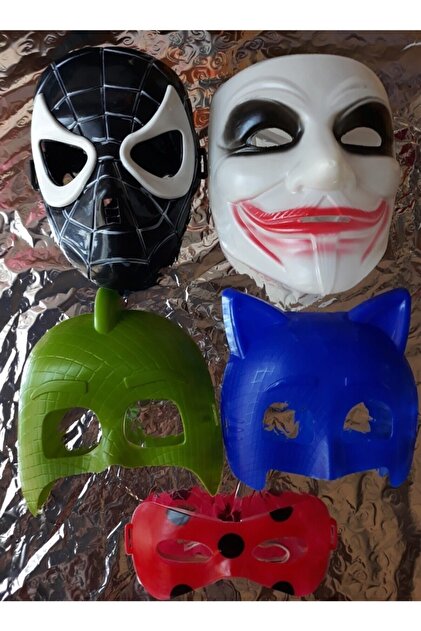 AVENGERS Hulk Joker Batman Uğur böceği Kara kedi Örümcek 10 Maske - 6