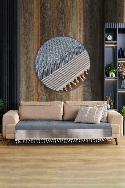 Sofia Sofa Cover 115x200 Cm Navy Blue