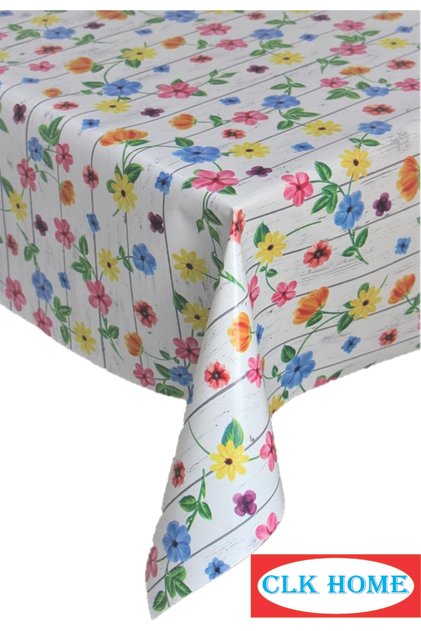 Lined Erasable PVC Oilcloth Tablecloth