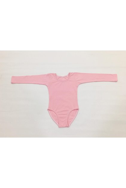 Light Pink Long Sleeve Ballet Swimsuit