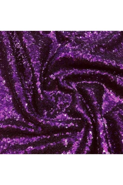 Sequin Fabric Purple 1 Meter Table Top Decoration-