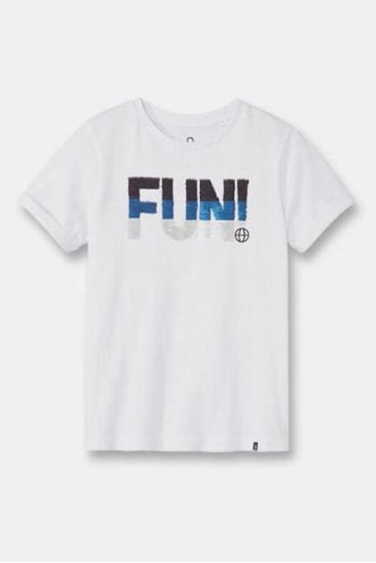 Boy's Fun Smile Changing Sequin Short Sleeve T-Shirt