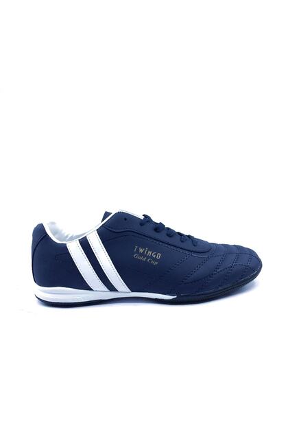 134 Navy Blue-white Men's Astroturf Football Shoes