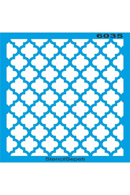 Geometric Moroccan Pattern - Stencil Painting Template 30x30cm