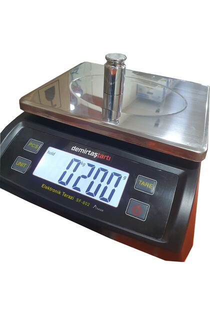 Demirtaş Sf-802 30 Kg 1 Gr. Paslanmaz Kefeli Hassas Terazi Mutfak Terazisi Mutfak Tartısı