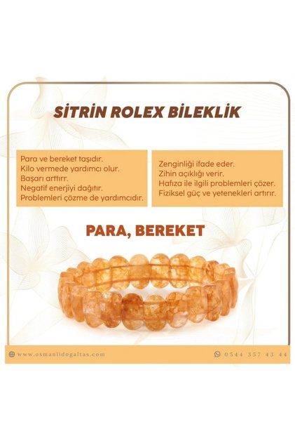 Certified Citrine Natural Stone Bracelet B593