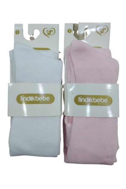 Newborn Seasonal Baby Pantyhose White-pink Set of 2
