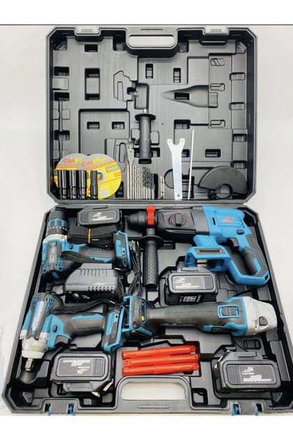 WAKO'S SUPER For D 4本セット Dawreek 4'lü Set (Somun Sıkma + Şarjlı Hilti + Şarjlı Spral +