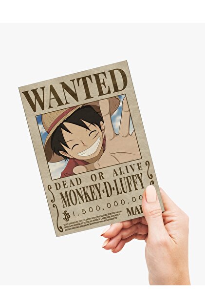 Denisss Collection One Piece, Monkey D Luffy, Wanted Poster, Anime