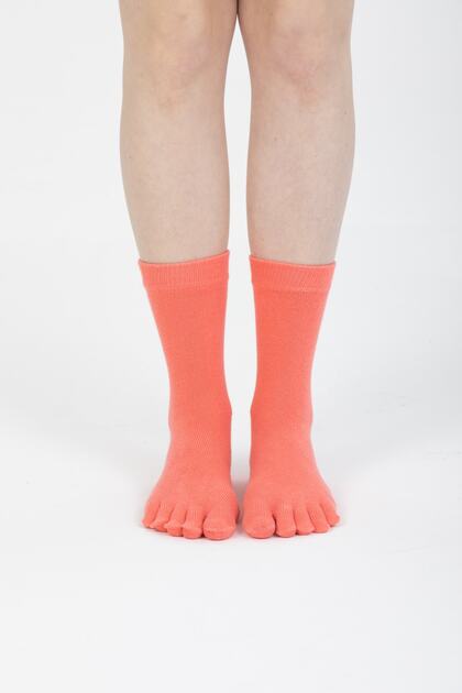 Women's Yavruağzı Solid Color Cotton Toe Socks Ts-0202