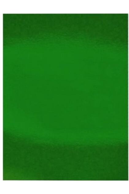 50*70 Cm Metallic Background Cardboard - Mirrored Background Cardboard - Green - 250 gr 5 Pieces