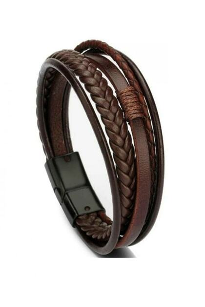 1st Quality Brown Genuine Leather Bracelet
