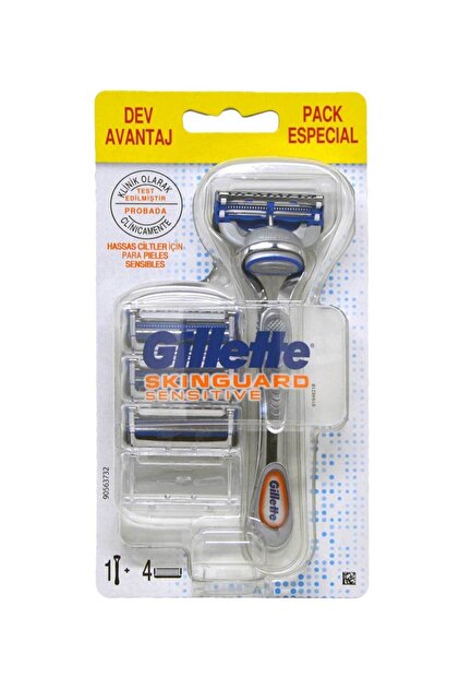Gillette Skinguard Sensitive Tıraş Makinesi 4 Yedekli - Fiyatı