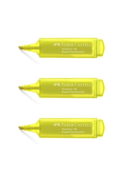 Faber-castell Highlighter Transparent Body Yellow (3 Pieces)