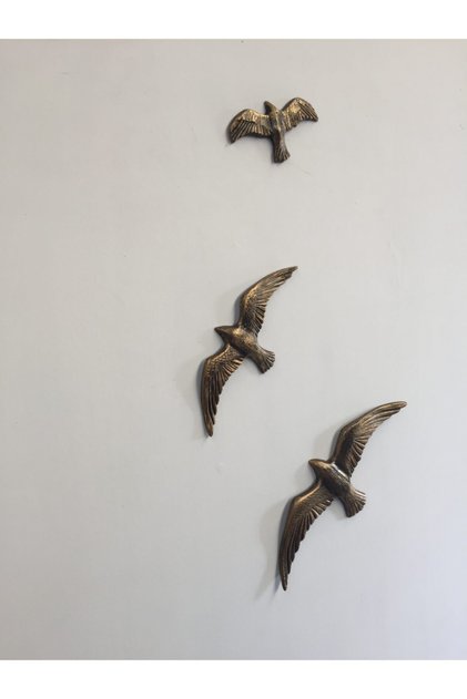 Metal Kuşlar Duvar Aksesuarı