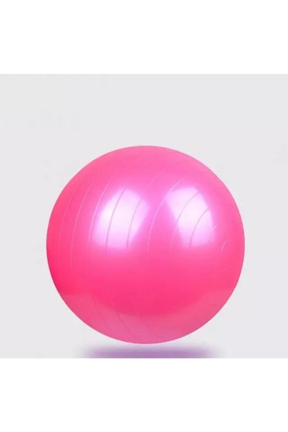 Pink Pilates Ball 65 cm Anti Burst Corded + Pump