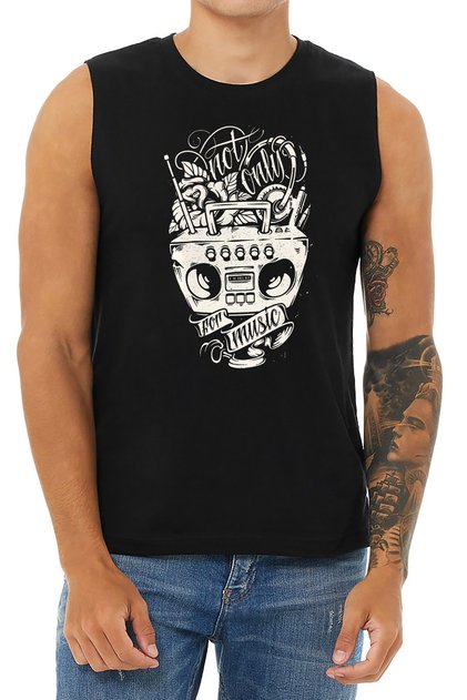 Music Tank Top Sleeveless Sports Tshirt
