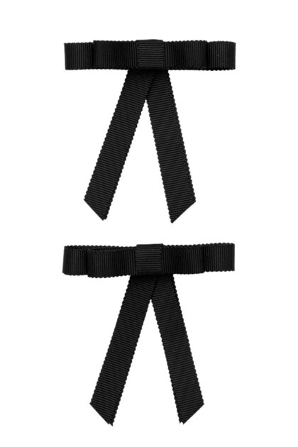 Boxed 2 Pack Satin Automatic Bow Buckle