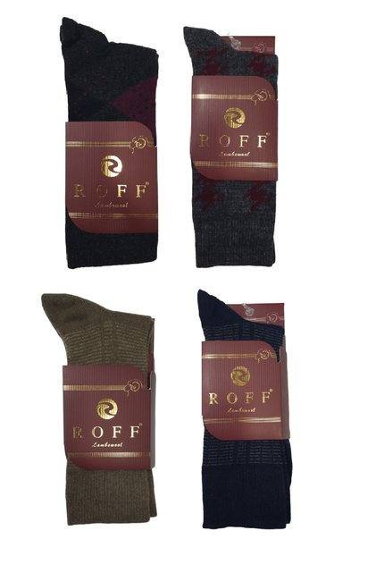 Yünlü Lambswool Koyun Kılı Kışlık Erkek Çorap 4 Lü Paket