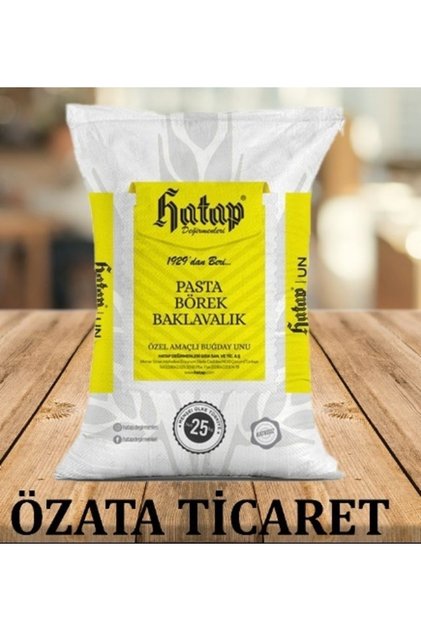 Hatap Un Pasta Börek Baklavalık Özel Amaçlı Buğday Unu 25 Kg
