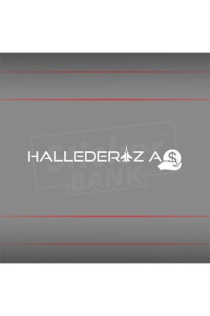 Car Sticker Hallederiz Aş Sticker