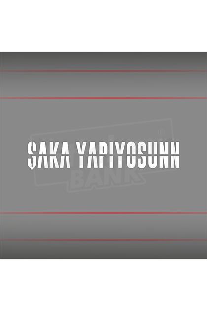 Araba Sticker Şaka Yapıyorsun Sticker