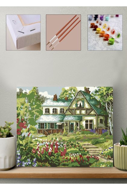 Sayılarla Boyama Seti - Yayla Evi