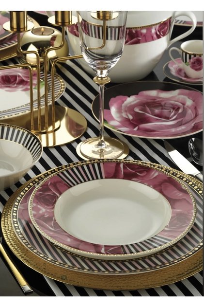 6’lı Bone Kalipso 10276 Desen Servis Tabağı