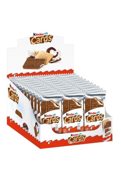 Cards Sütlü Çikolatalı Gofret 25,6gr 30lu