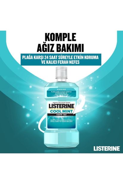 Listerine Cool Mint Hafif Tat Alkolsüz Ağız Bakım Suyu 250ml - 3